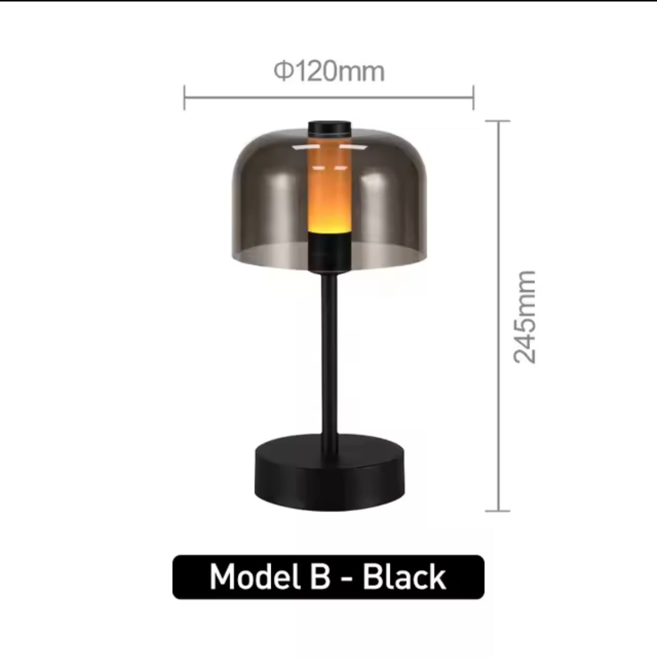 Modern Glass Dome Table Lamp