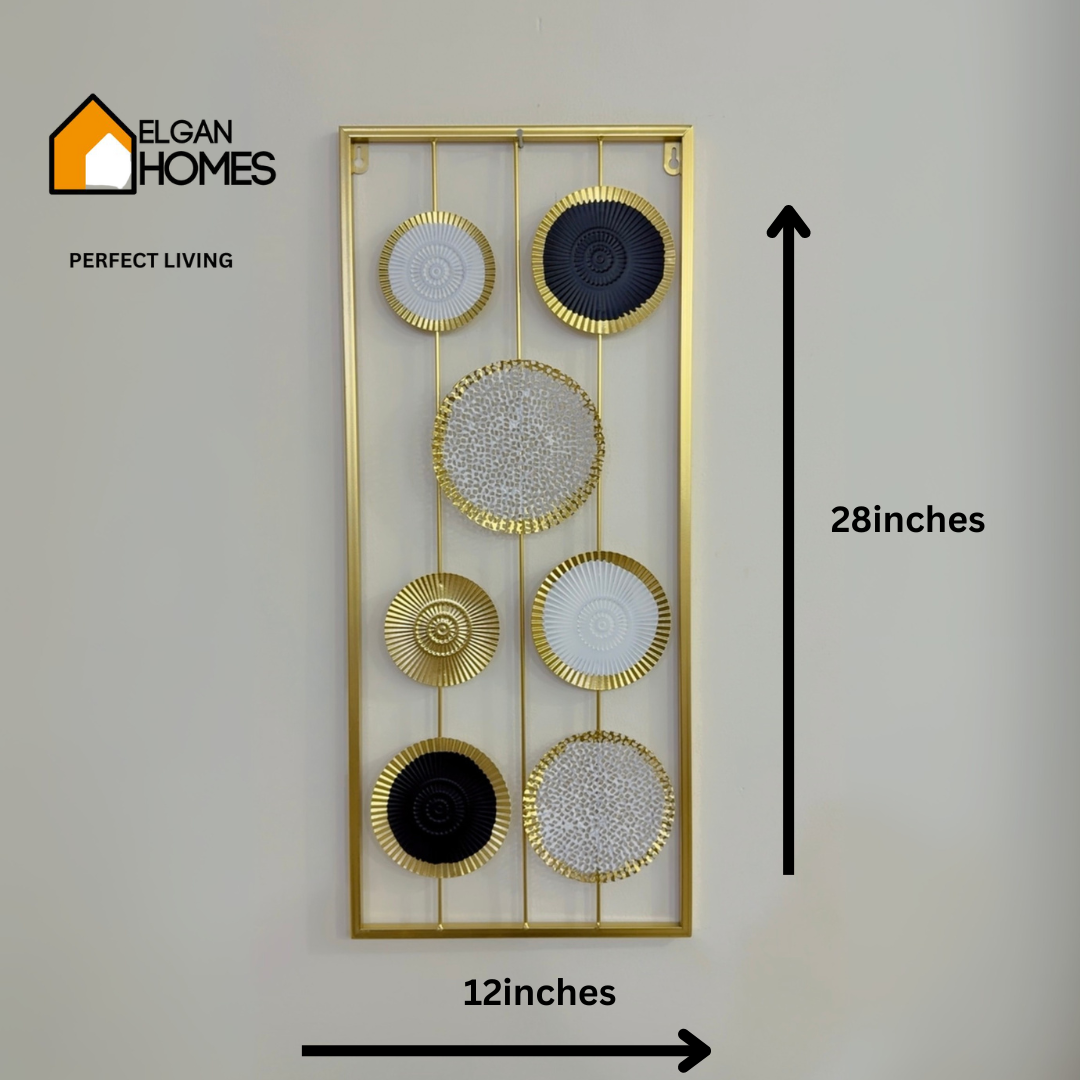 Golden Metal Modern Design Wall Art Frame