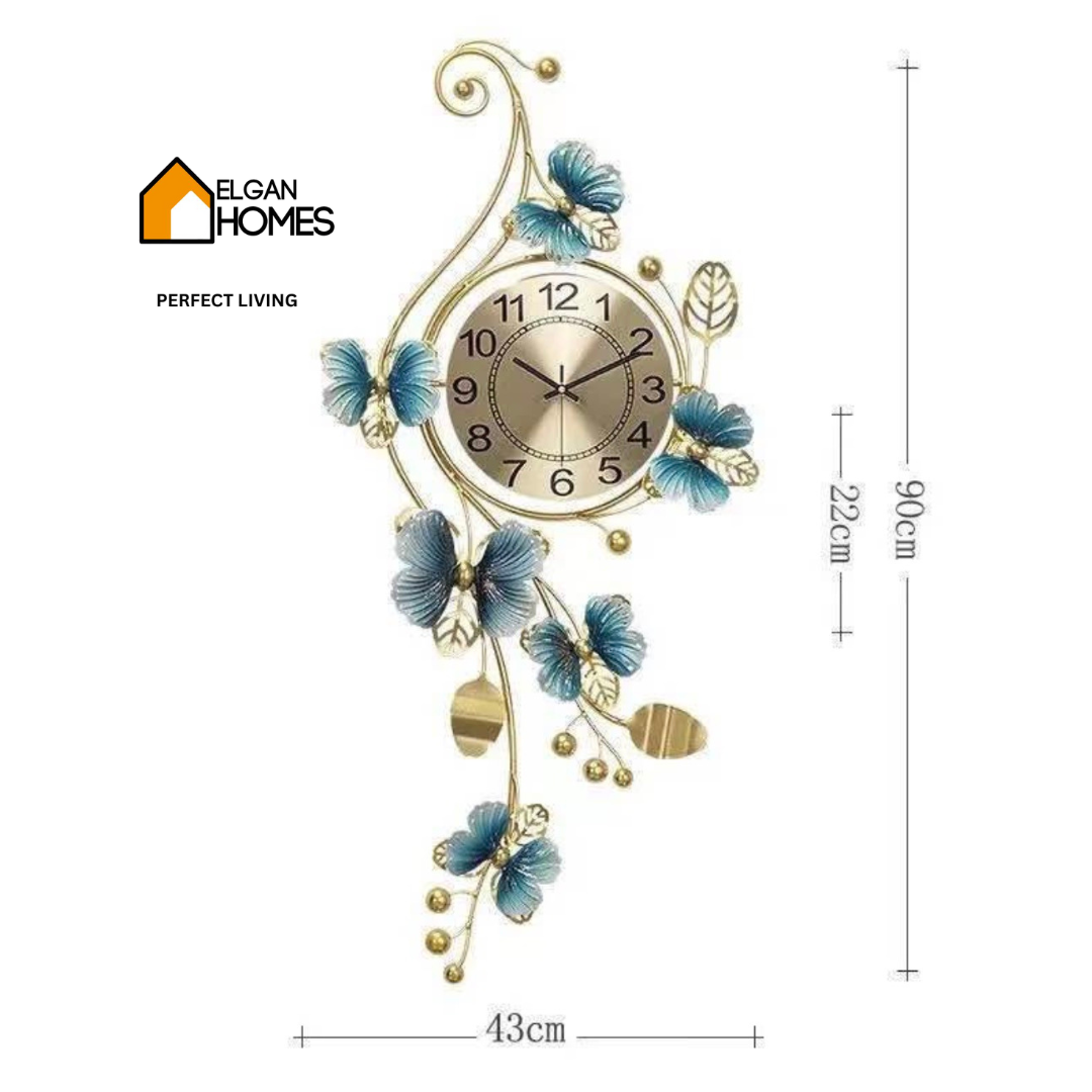 Imported Luxury Large Metal Decor with clock