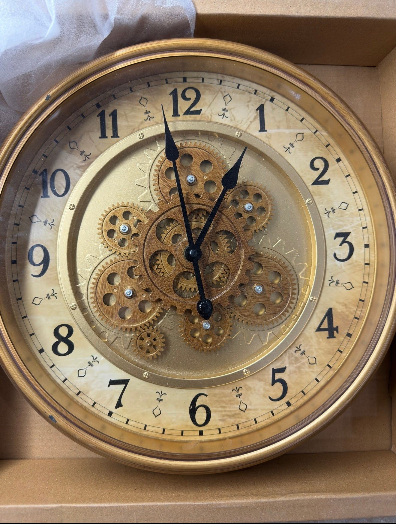 Egyptian Style Wall Clock with Moving Gears β Ancient Elegance Meets Modern Motion