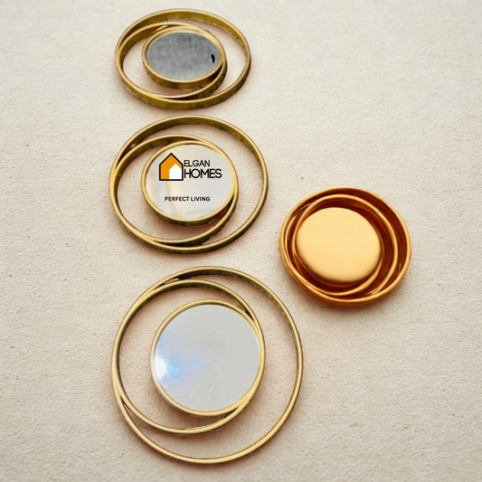 3-Piece Plastic Wall DΓ©cor Set with ARC Paper Mirror