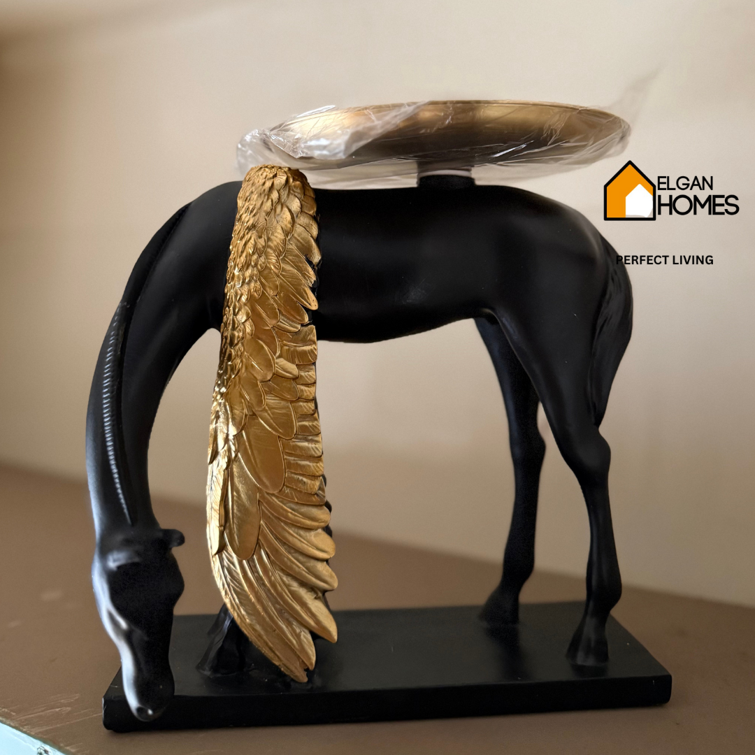 Decorative Premium Imported Resin Horse with Tray