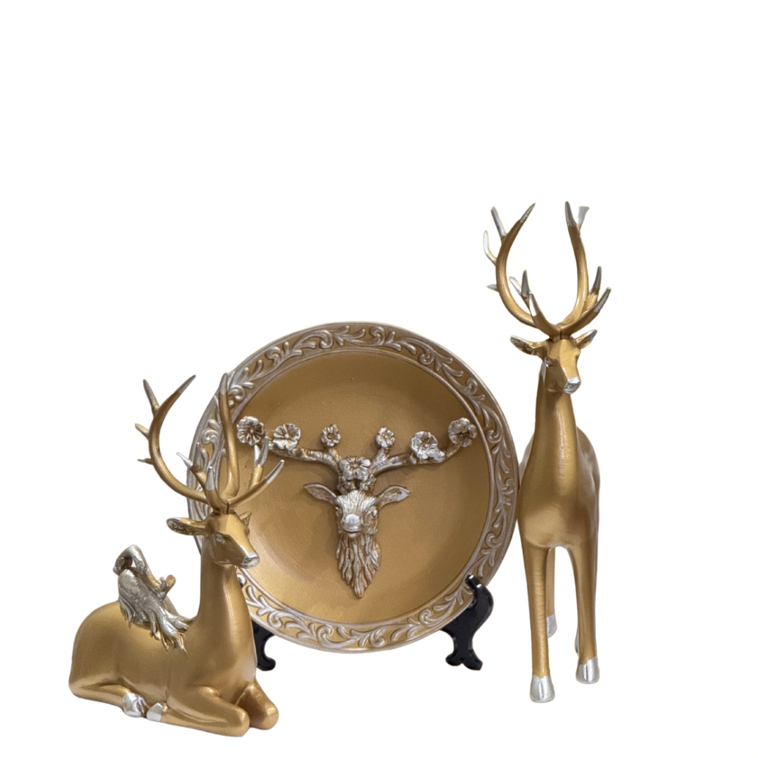 Premium Ceramic 12-Horned Deer each piece
