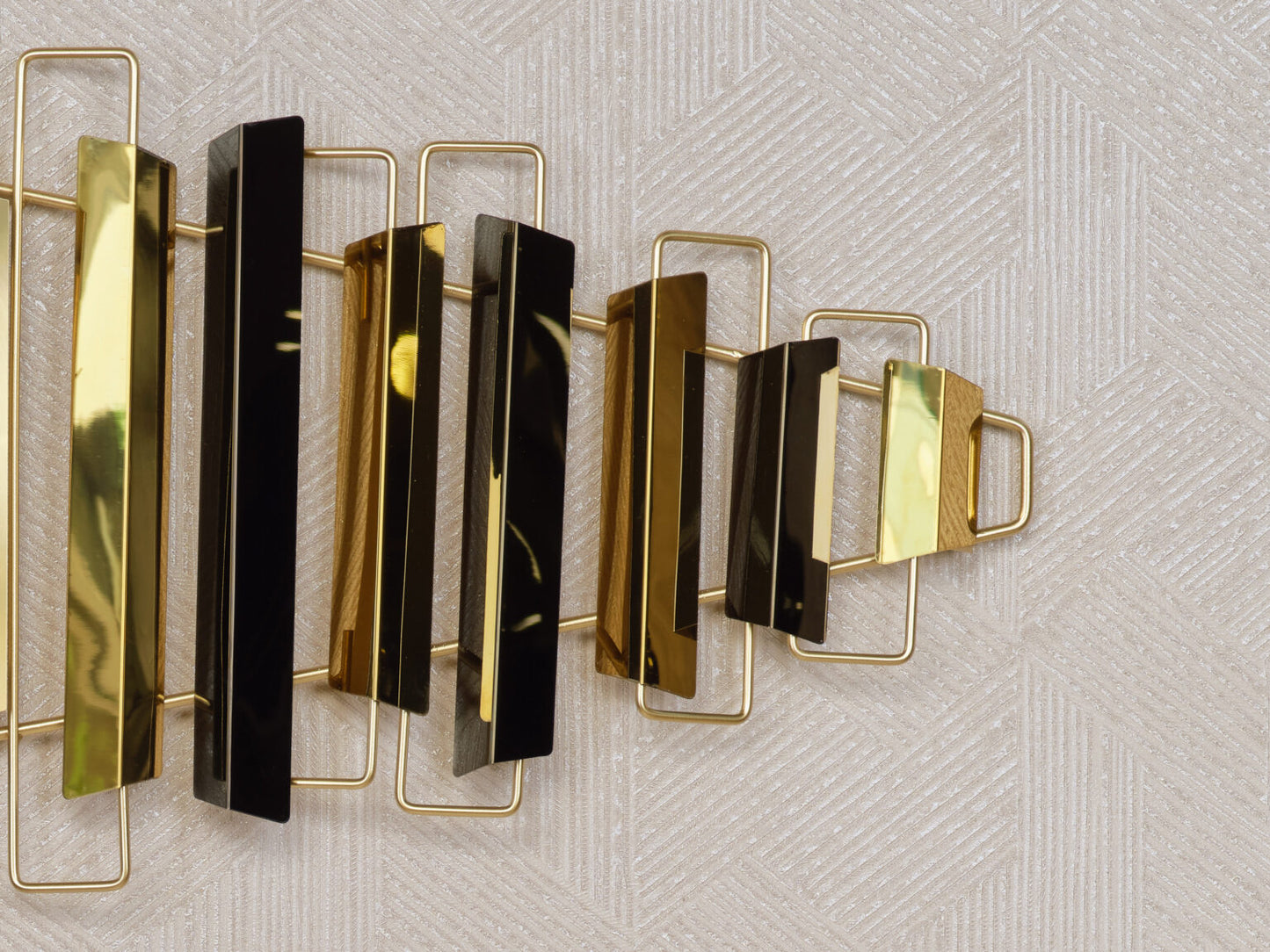 Luxury Imported Large Golden Black Wall Clock