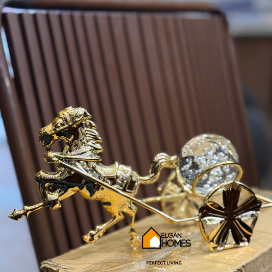 Premium metal carriage with crystal ball