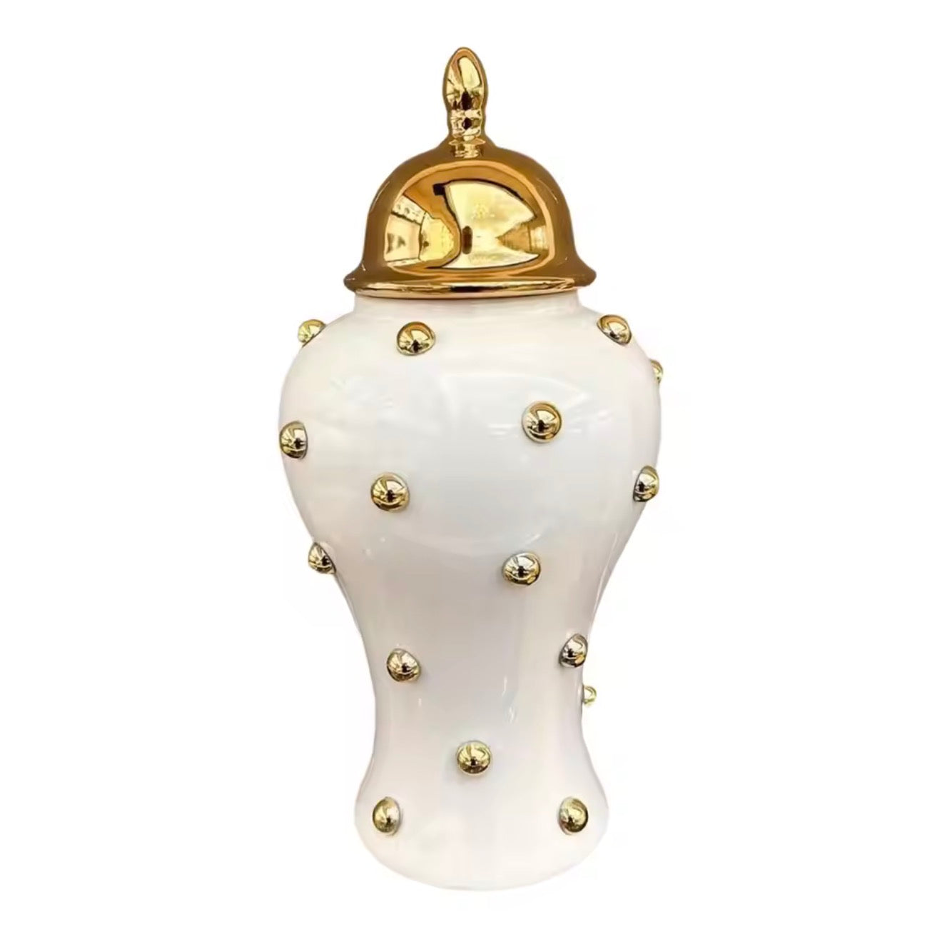 Imported Ginger Golden Ceramic Candy Jar