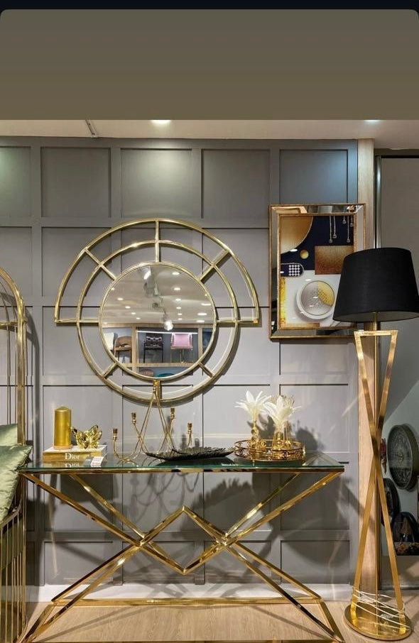 Premium classy console table and mirror 🪞