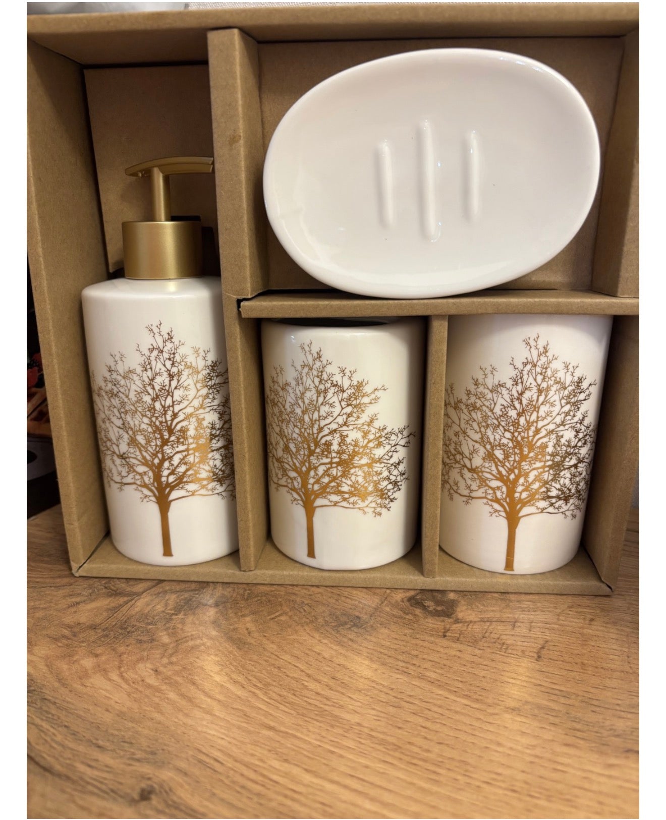 4-piece premium ceramic bath set