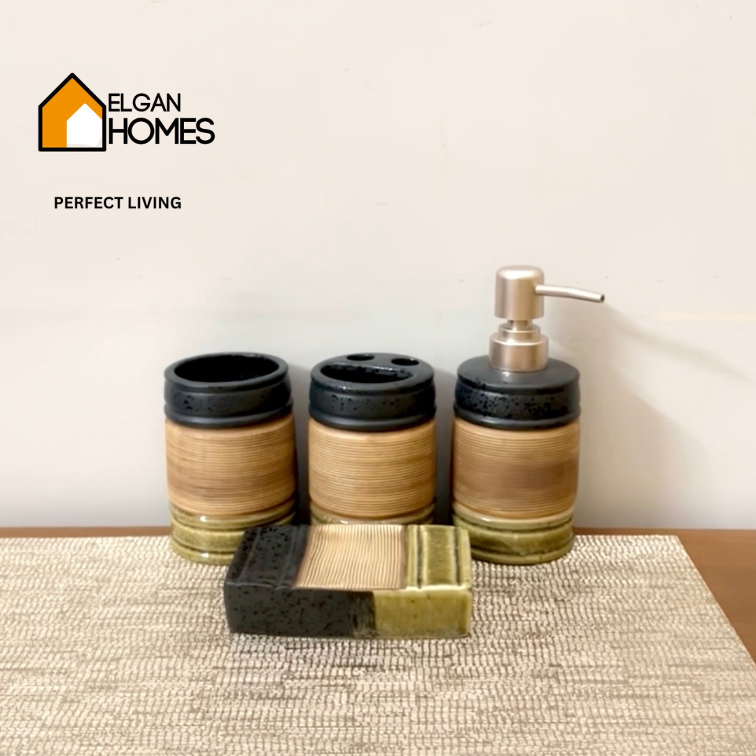 Ceramic Bath set without tray