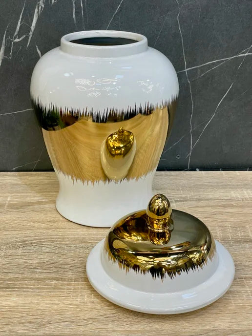 Luxury Candy Jar with golden accent