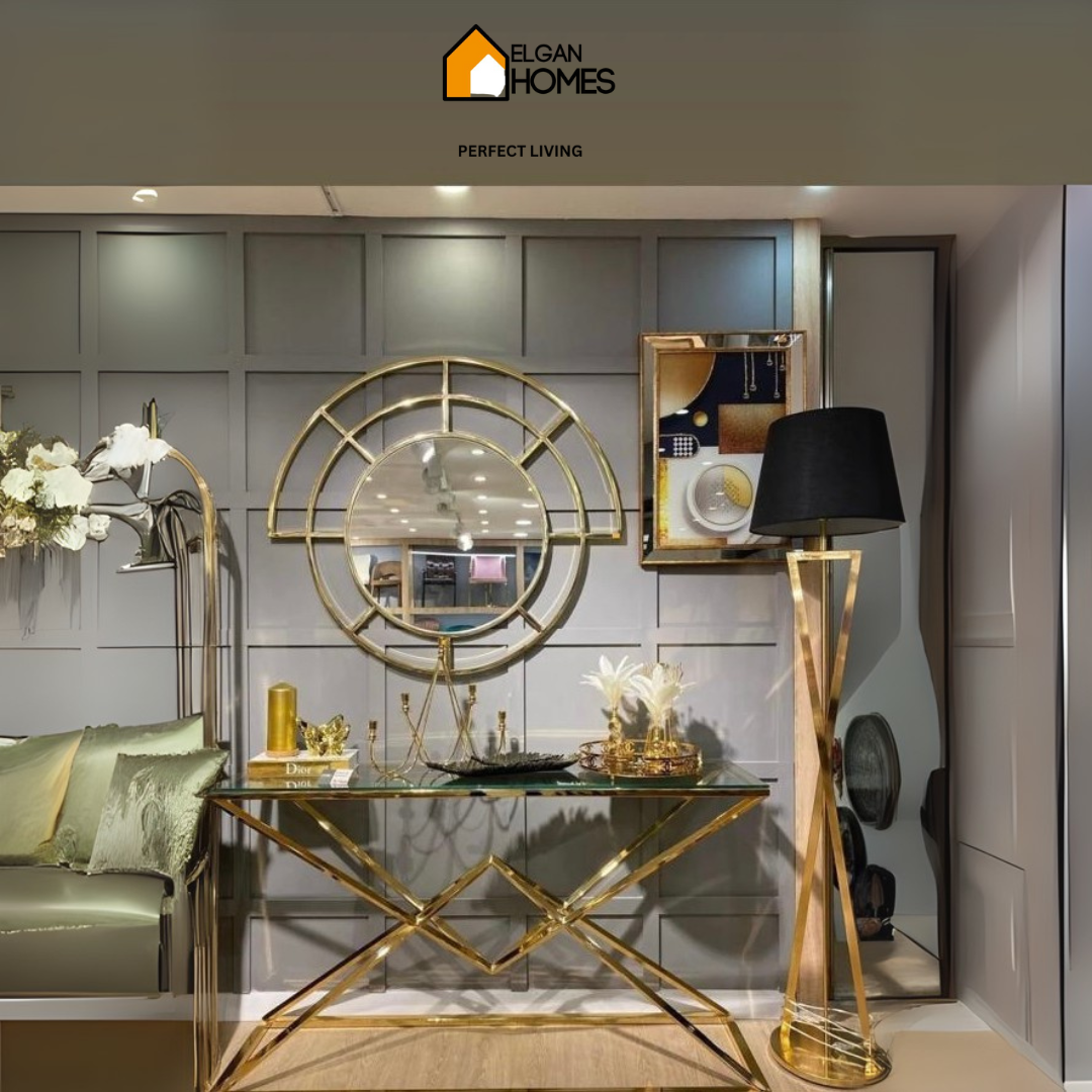 Premium classy console table and mirror 🪞