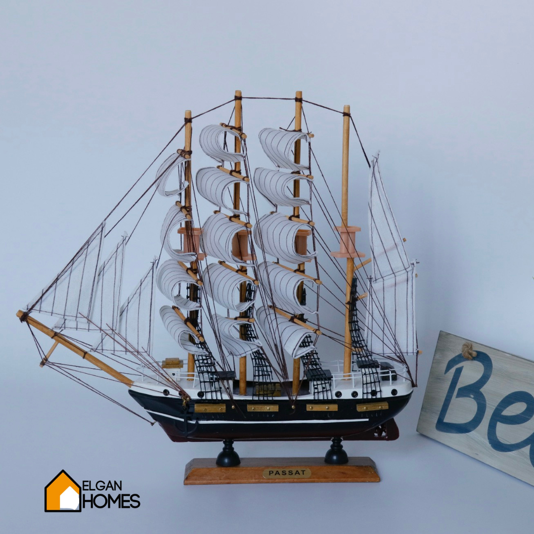 Wooden sailing ship 🚢 decor