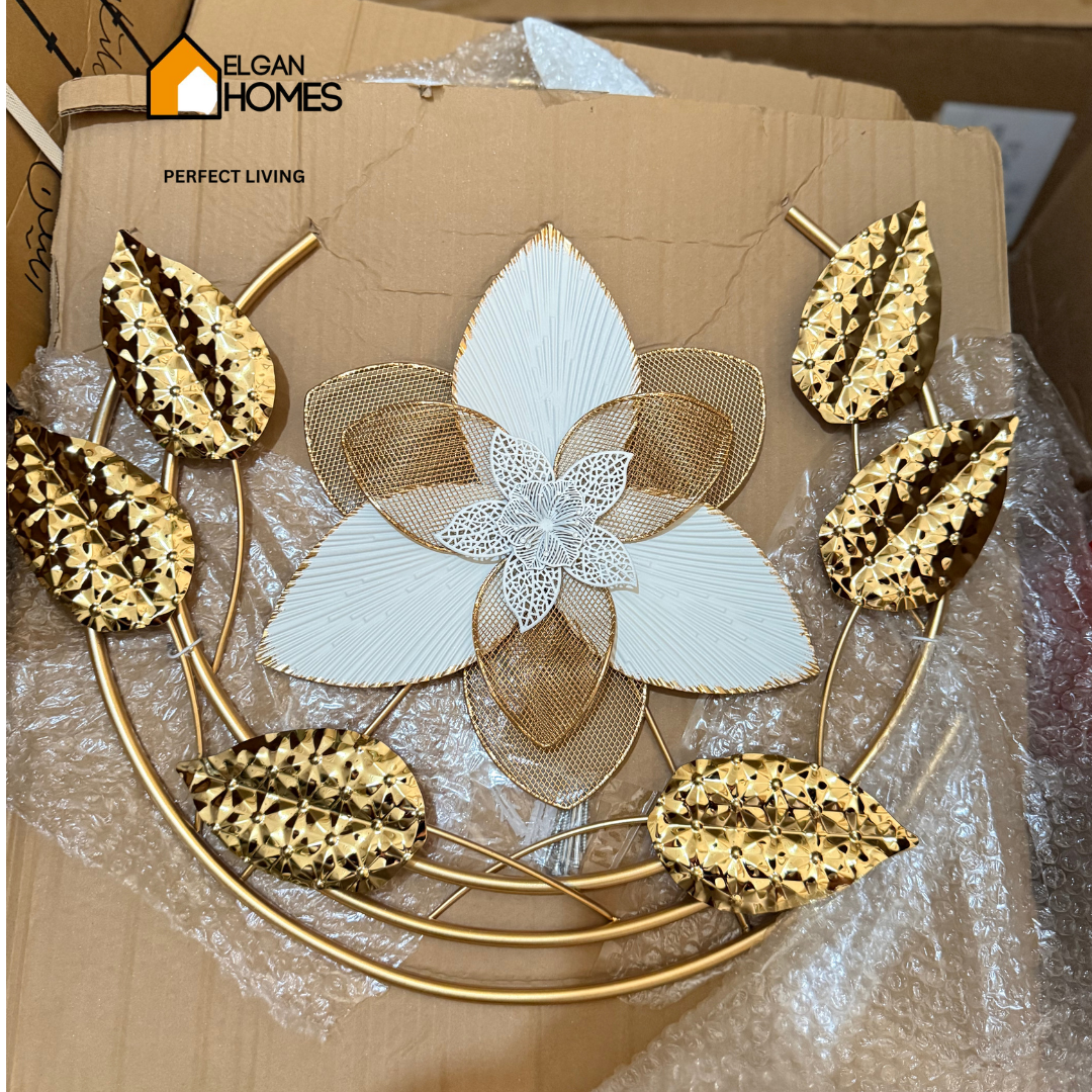 Premium and Luxury Golden Floral Metal Wall Art