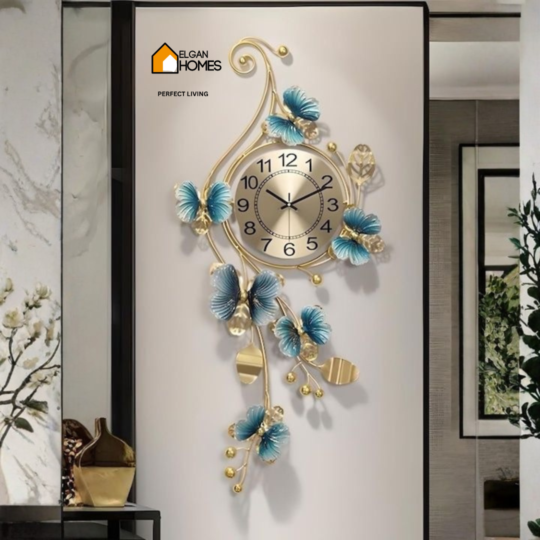Imported Luxury Large Metal Decor with clock
