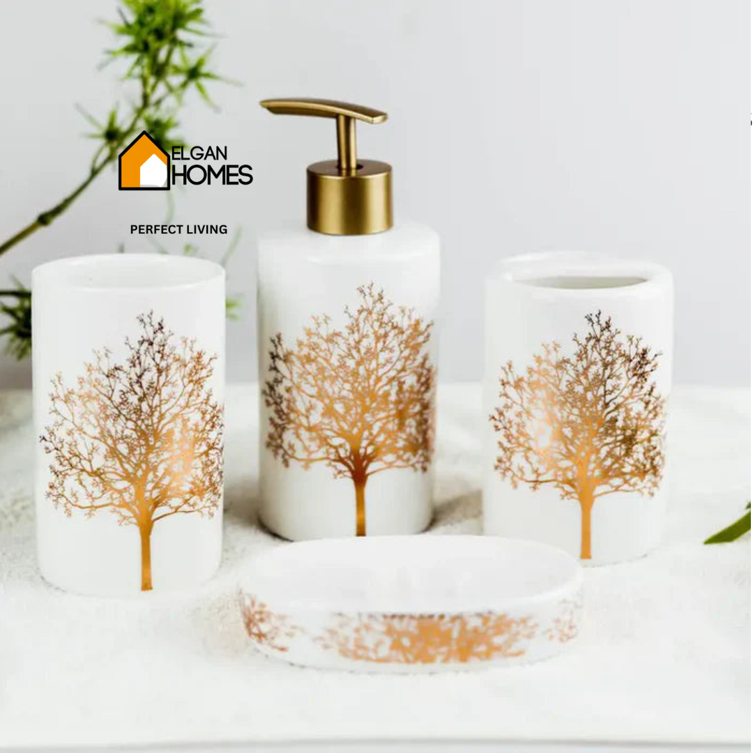 4-piece premium ceramic bath set