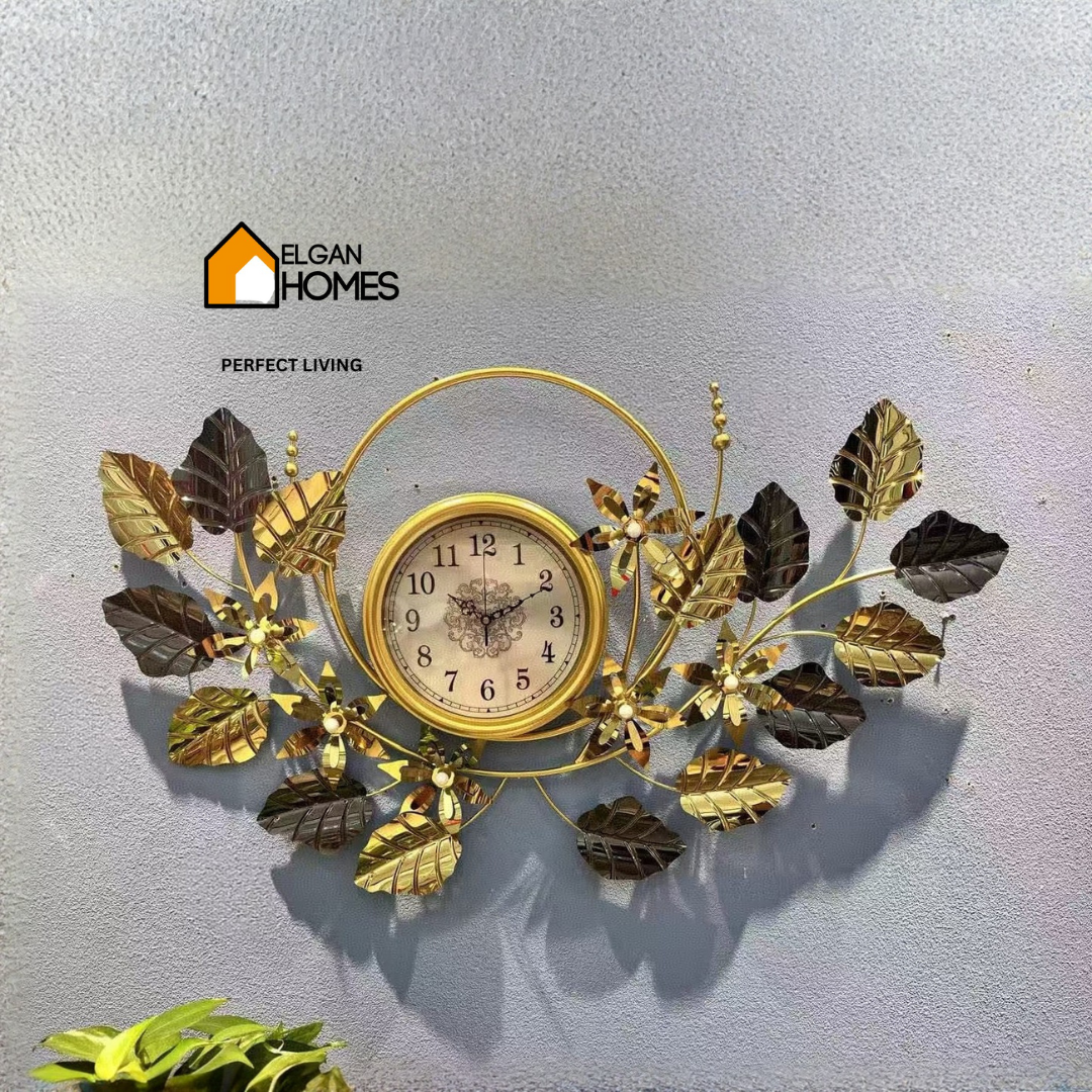 Premium Imported Gold and Black Floral Decor