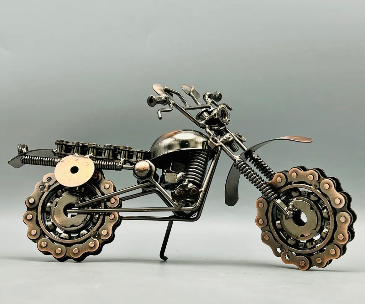 Unique Metal Chains & Gears Bicycle Home Decor