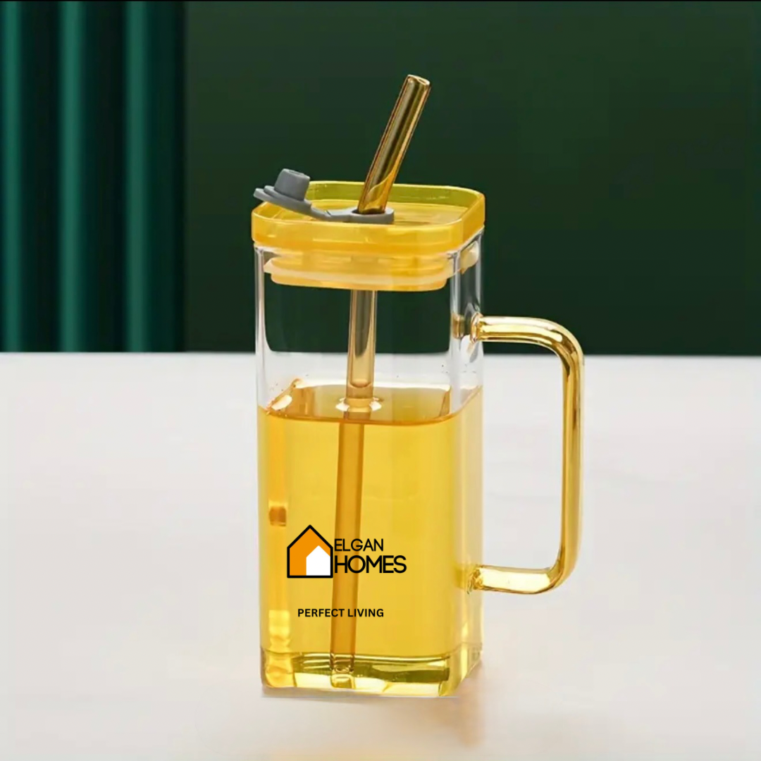 Premium Acrylic Glass with Straw – Sip in Style