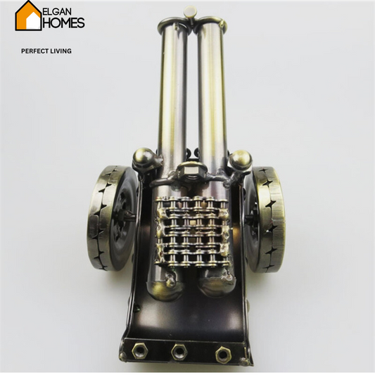 Handmade Double Barrel Cannon – Vintage Metal Decor