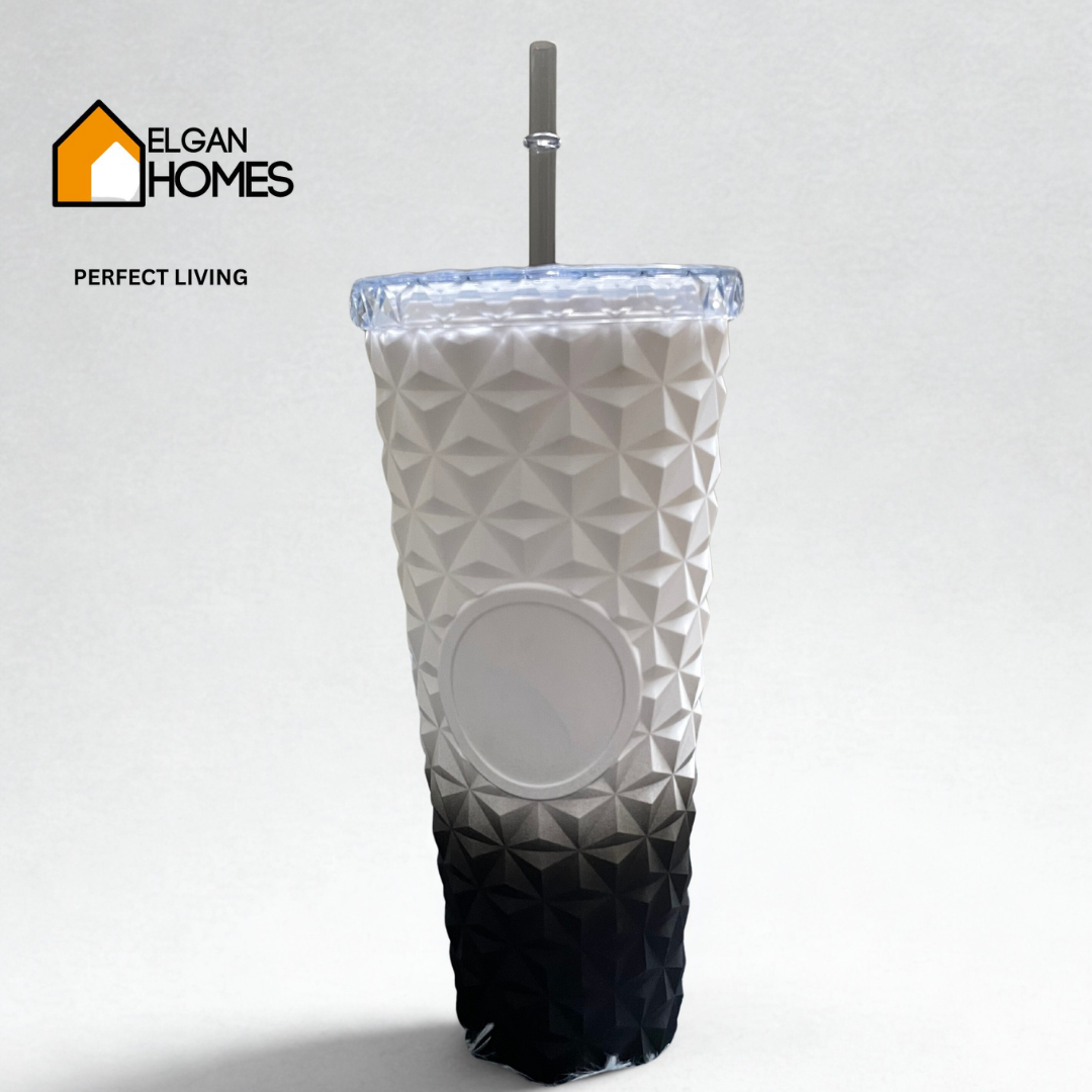 Diamond Texture Gradient Sip n Style Tumbler – 24 oz